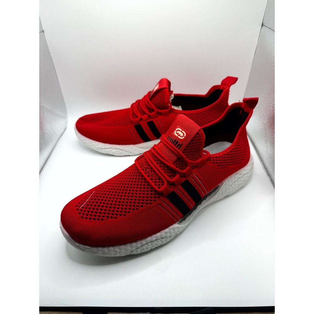 Ecko Unltd. Mens 13 Us Sneaker Red White Mesh Low Top Running‎ Athletic Shoes